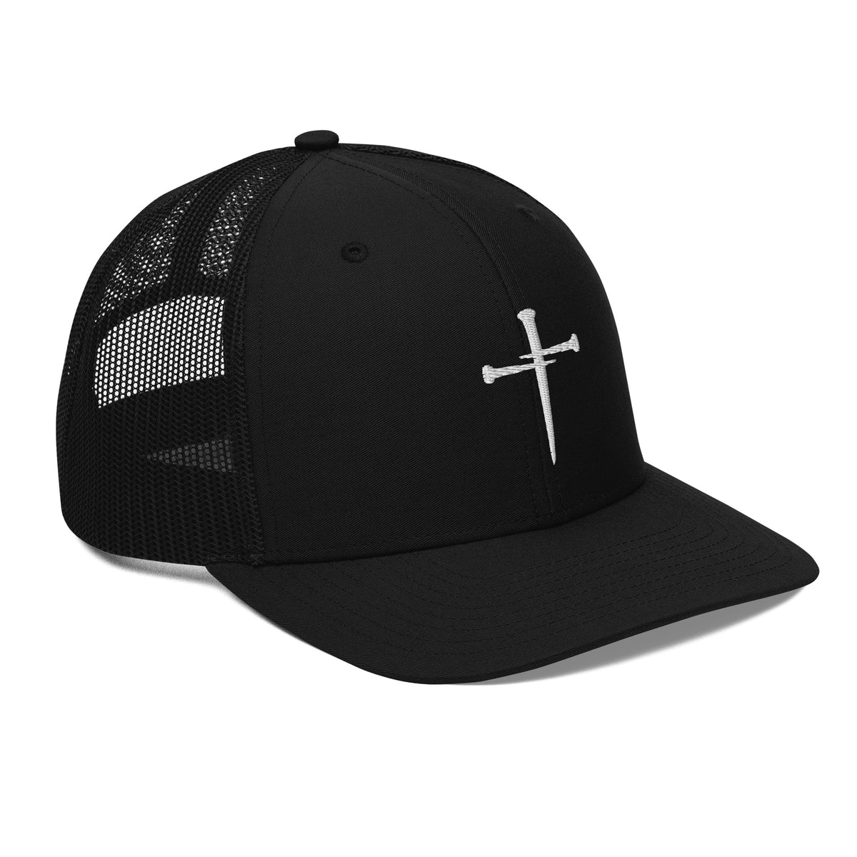 Mesh back and snapback closure detail
