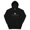 Discipline Is Worship black hoodie, front view - PureBred Faith