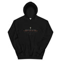 Greater Is He 1 John 4:4 black hoodie, front view - PureBred Faith