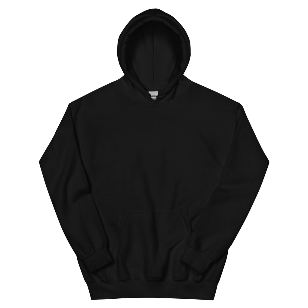 John 3:16 Scripture Cross Christian hoodie - black, front view
