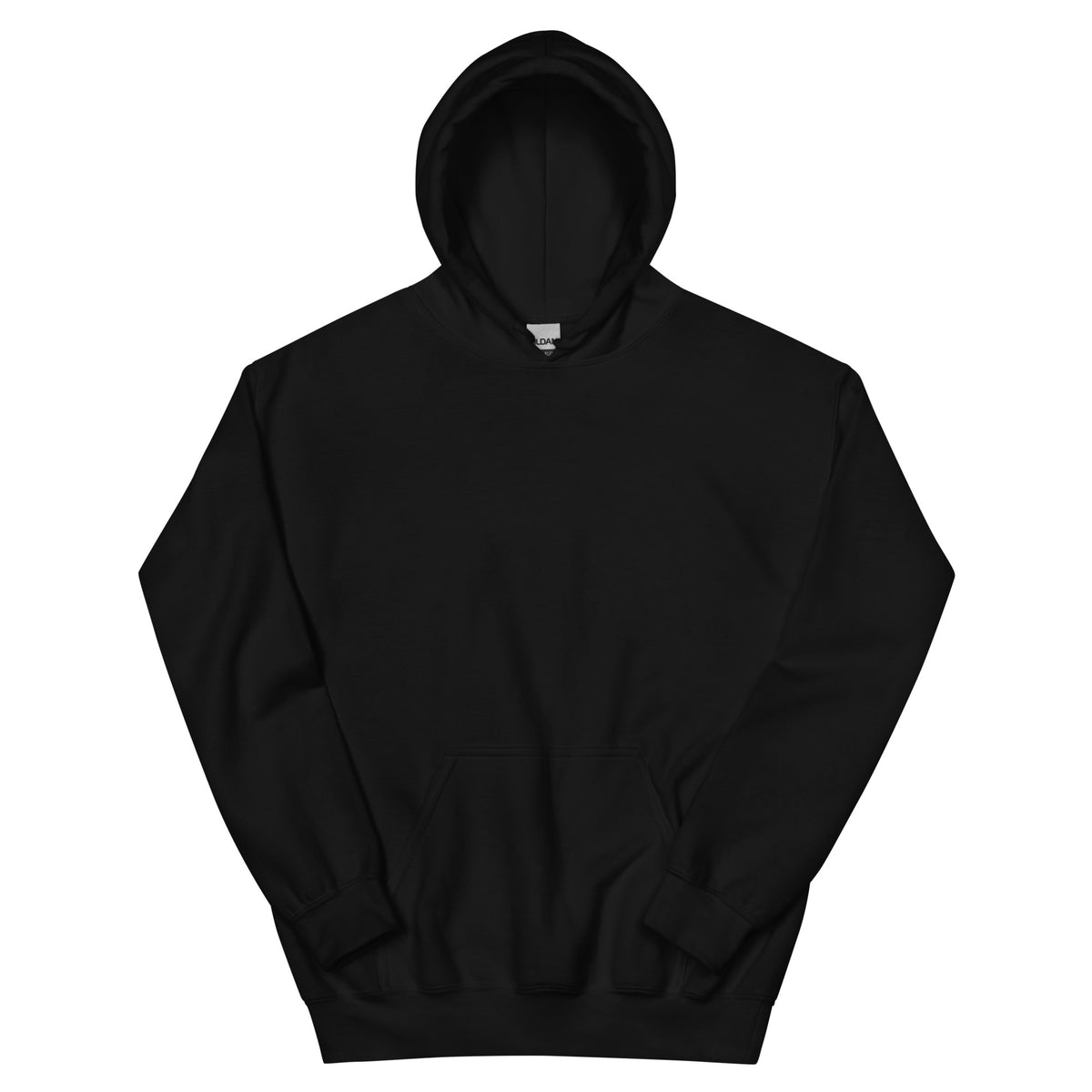 John 3:16 Scripture Cross Christian hoodie - black, front view