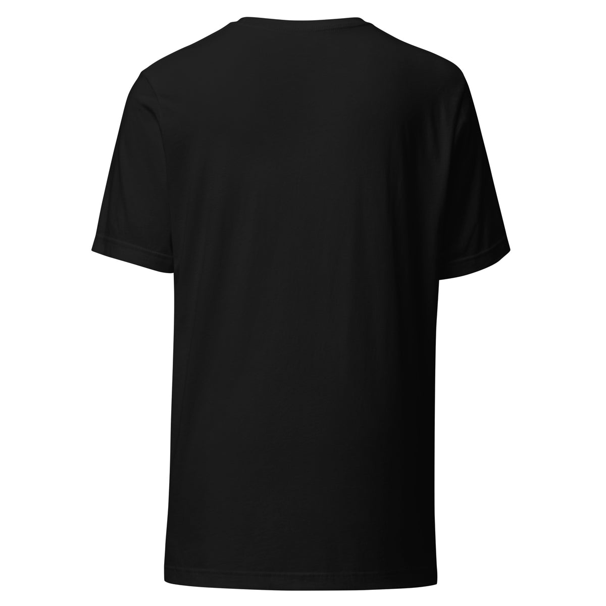 Follow Me nail-pierced hand gold t-shirt by PureBred Faith, black, back