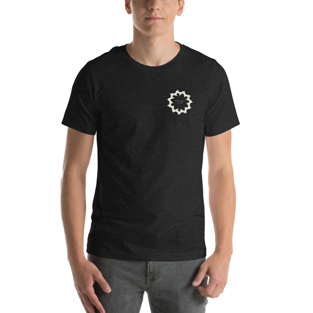 They Meant It As Mockery - Crown Of Thorns T-Shirt — black heather unisex t-shirt, front view