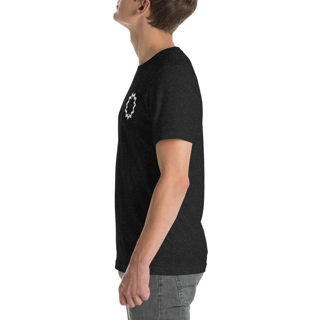 They Meant It As Mockery - Crown Of Thorns T-Shirt — black heather unisex t-shirt, left side