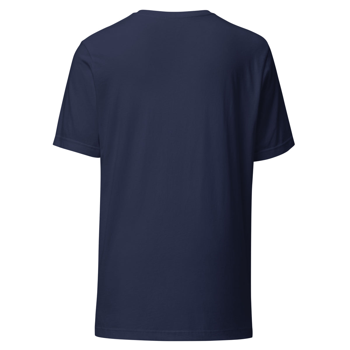 Navy Romans 8:28 tee, plain back