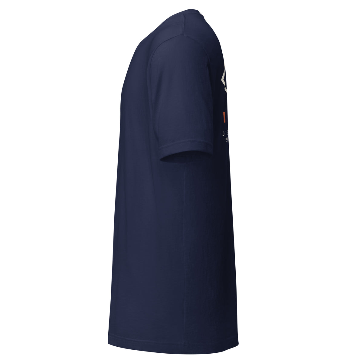 Ichthys Christian t-shirt - navy, left side view
