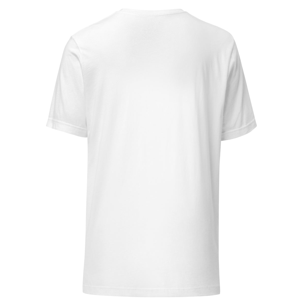 Only A King Wears Thorns gold crown of thorns Christian t-shirt — white, back view