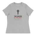 The Sword Of The Spirit Ephesians 6:17 Women's Relaxed T-Shirt — athletic heather, front view